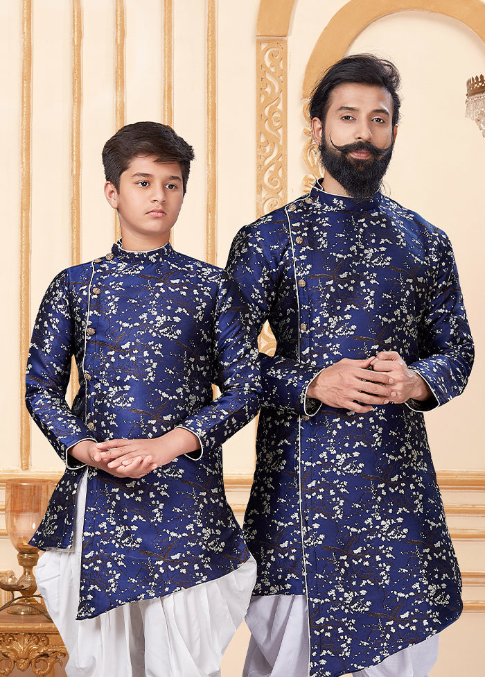 2 PC Multicolor Silk Father And Son Combo