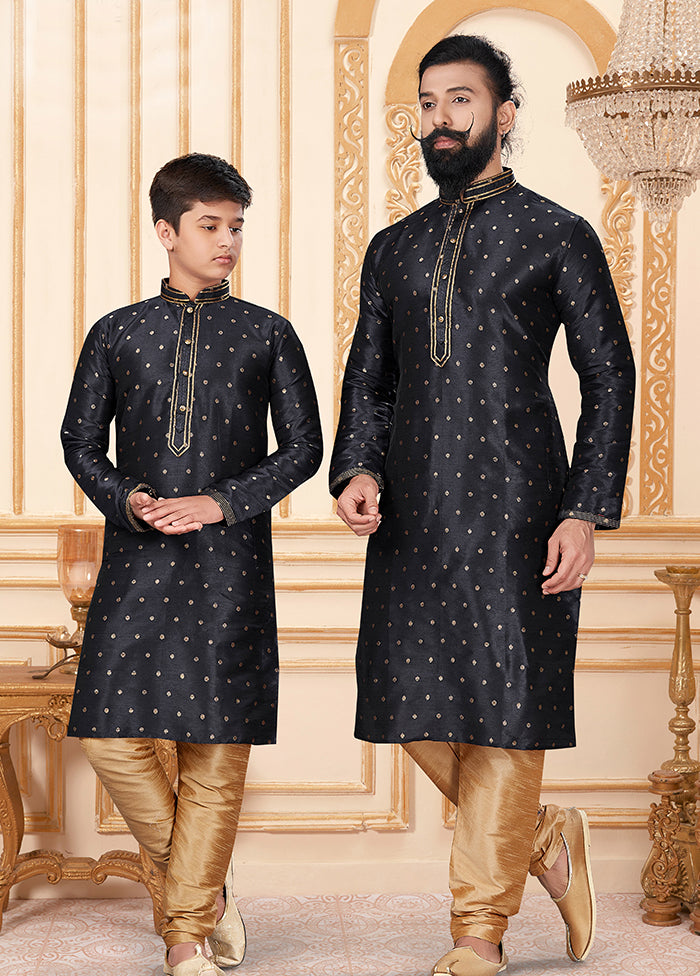 2 PC Multicolor Silk Father And Son Combo