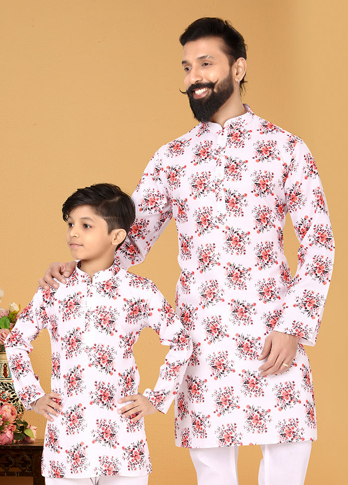 2 PC Multicolor Cotton Father And Son Combo