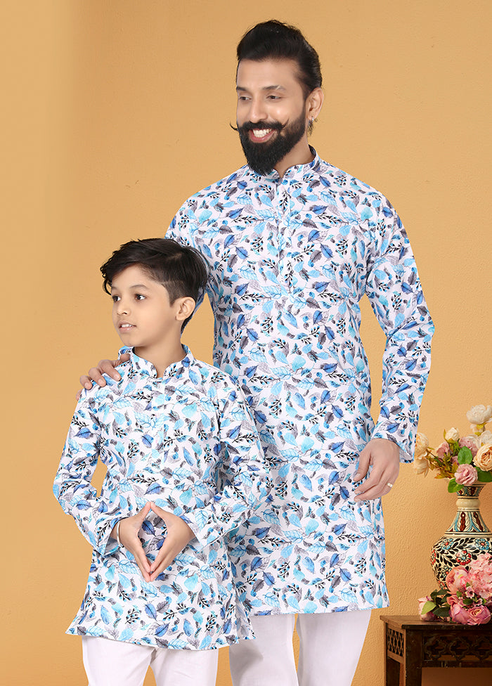 2 PC Multicolor Cotton Father And Son Combo