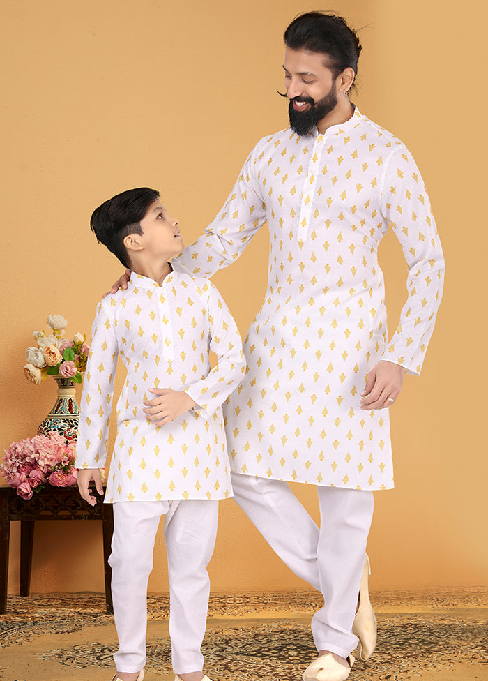 2 PC Multicolor Cotton Father And Son Combo