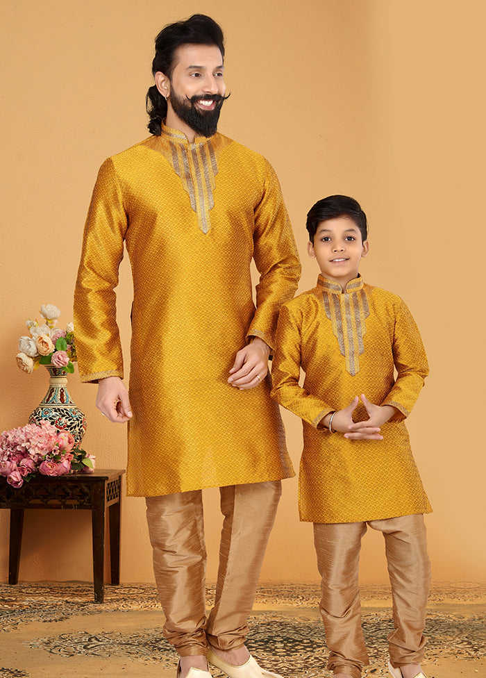 2 PC Multicolor Silk Father And Son Combo