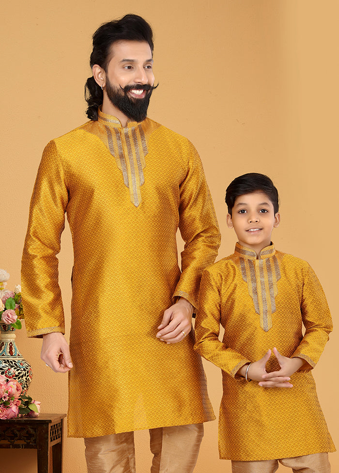 2 PC Multicolor Silk Father And Son Combo