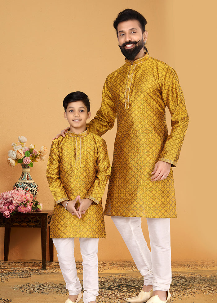2 PC Multicolor Silk Father And Son Combo