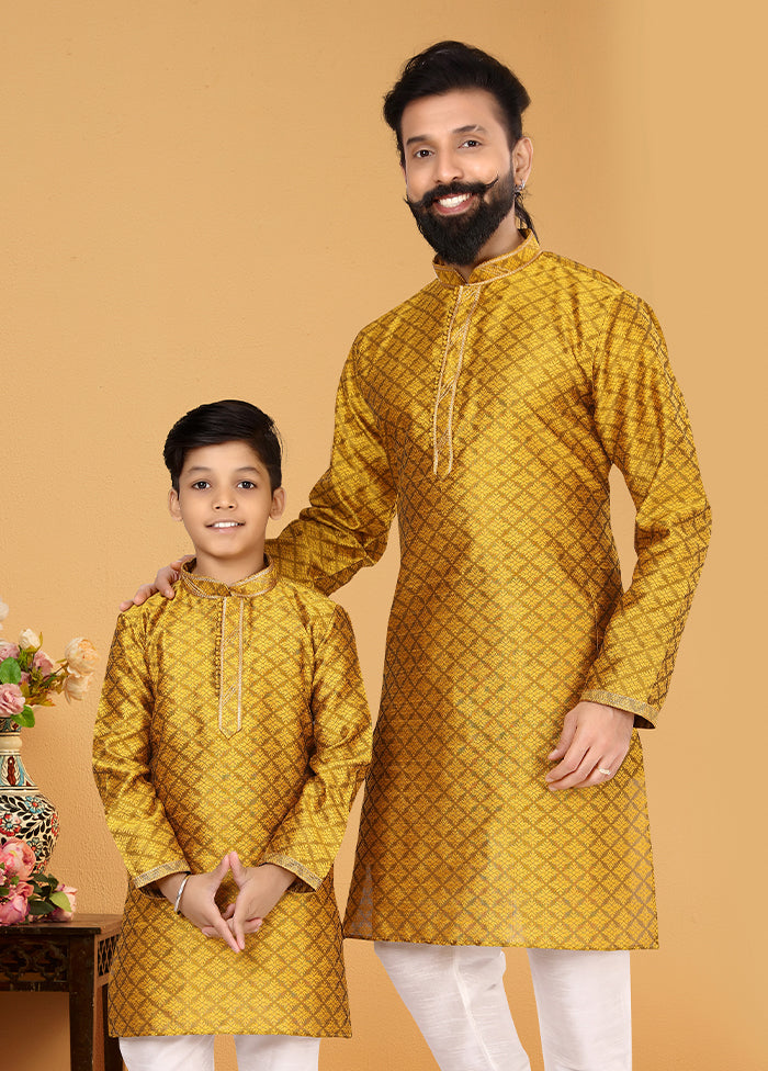2 PC Multicolor Silk Father And Son Combo