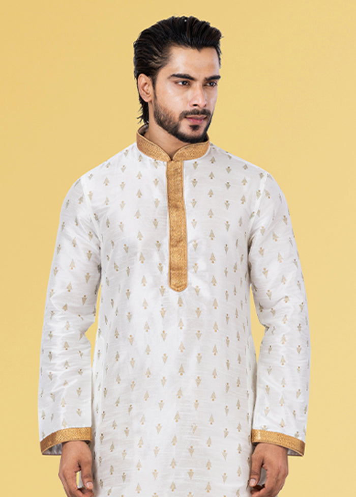 Multicolor Silk 2 Pc Kurta Pajama Set