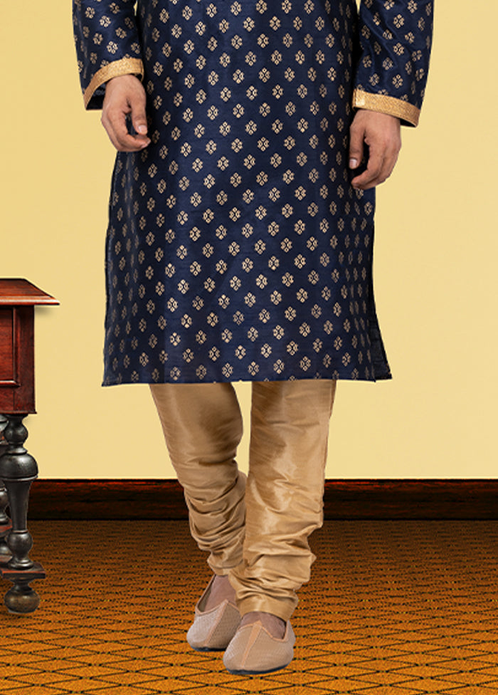 Multicolor Silk 2 Pc Kurta Pajama Set