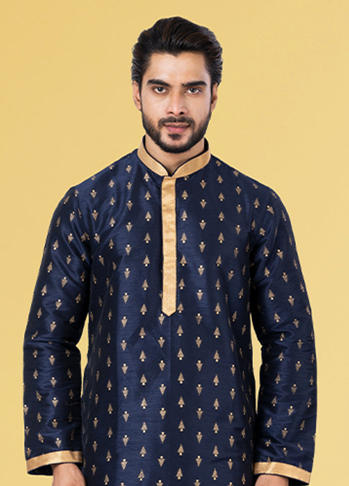 Multicolor Silk 2 Pc Kurta Pajama Set