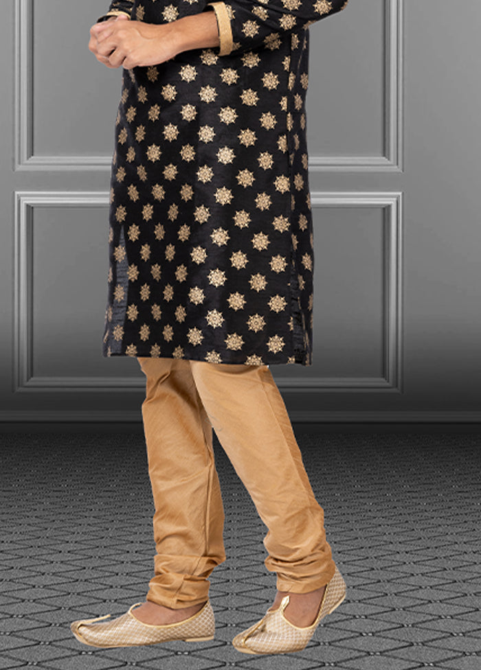 Multicolor Silk 2 Pc Kurta Pajama Set