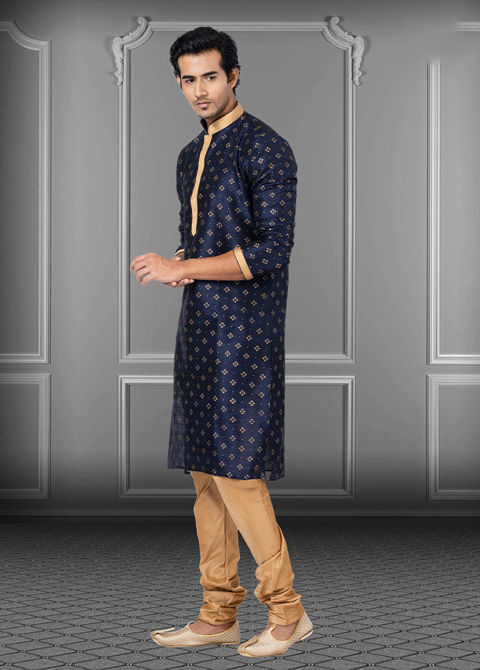 Multicolor Silk 2 Pc Kurta Pajama Set
