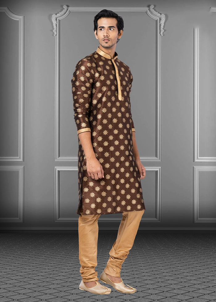 Multicolor Silk 2 Pc Kurta Pajama Set