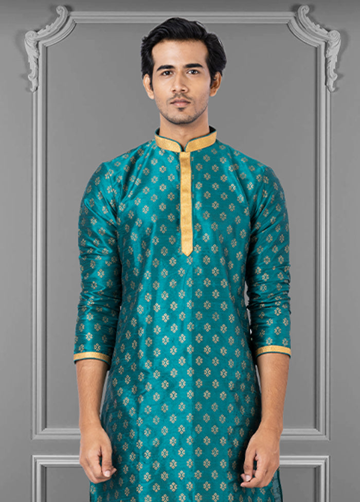 Multicolor Silk 2 Pc Kurta Pajama Set