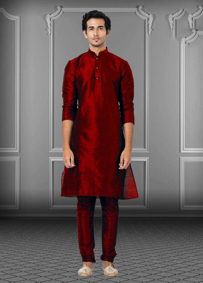 Multicolor Silk 2 Pc Kurta Pajama Set