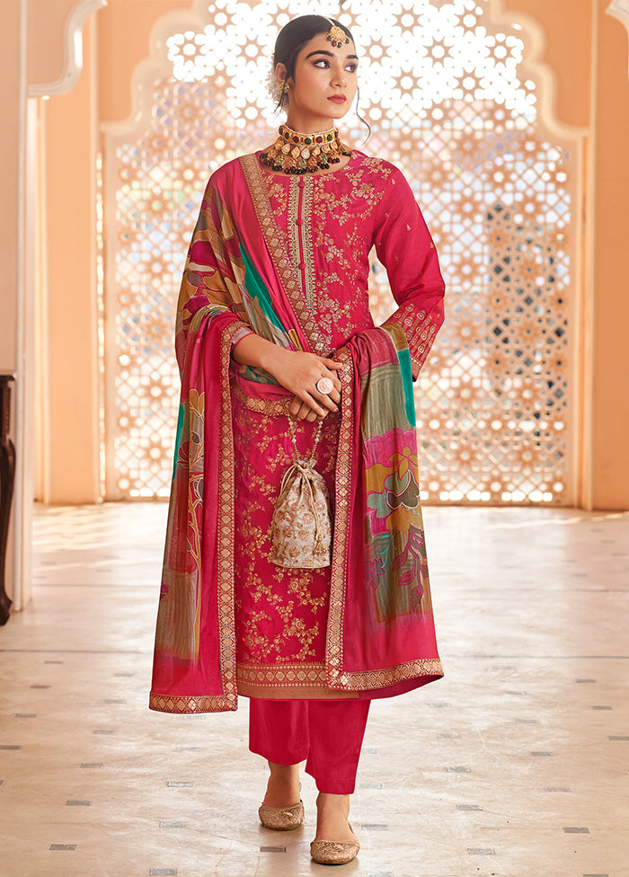 3 Pc Purple Silk Suit Set