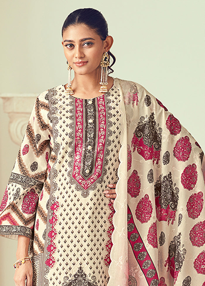 3 Pc Multicolor Cotton Suit Set