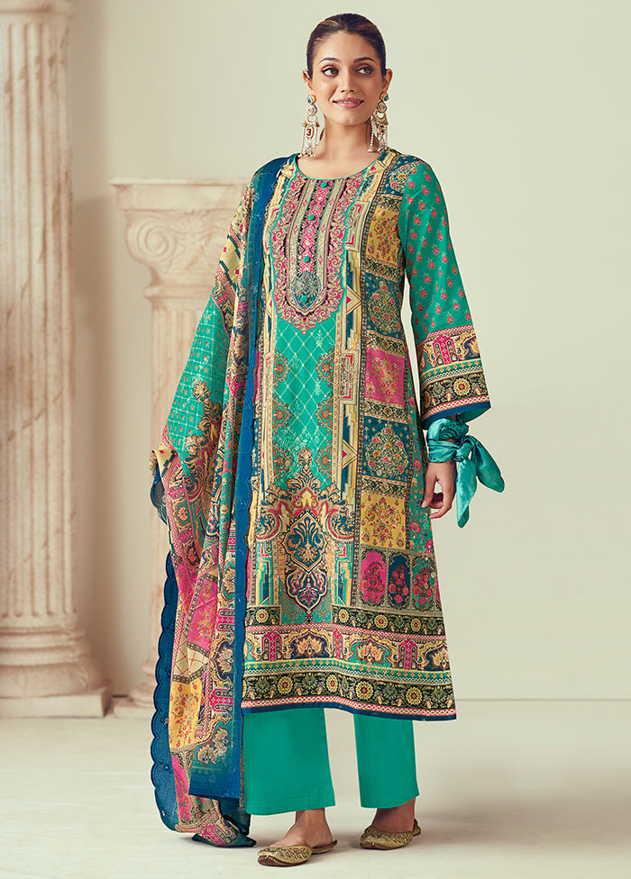 3 Pc Multicolor Cotton Suit Set