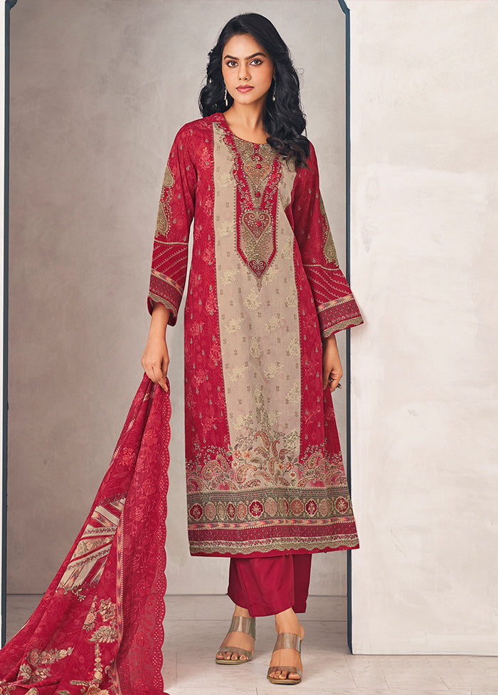 3 Pc Multicolor Cotton Suit Set