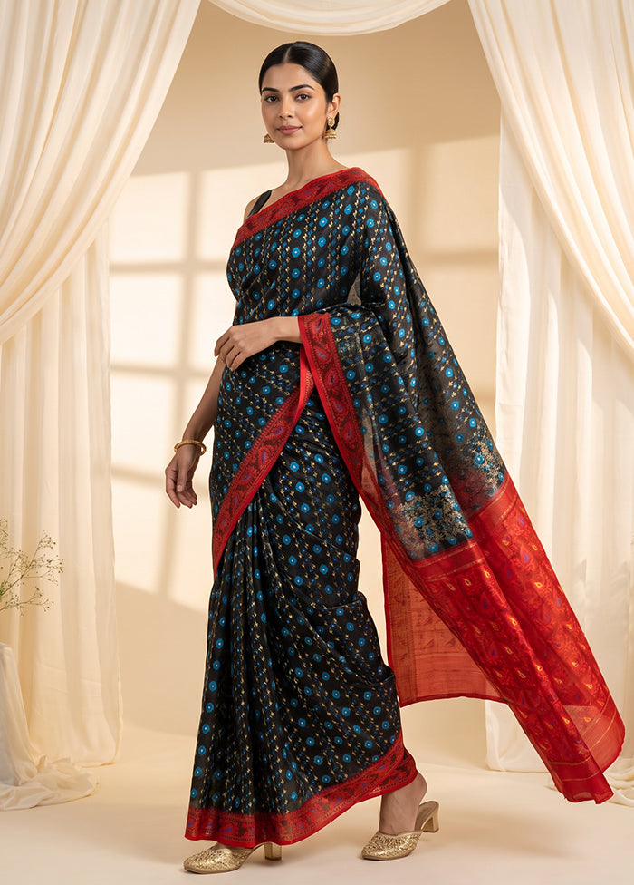 Maroon Jamdani Cotton Saree Without Blouse Piece