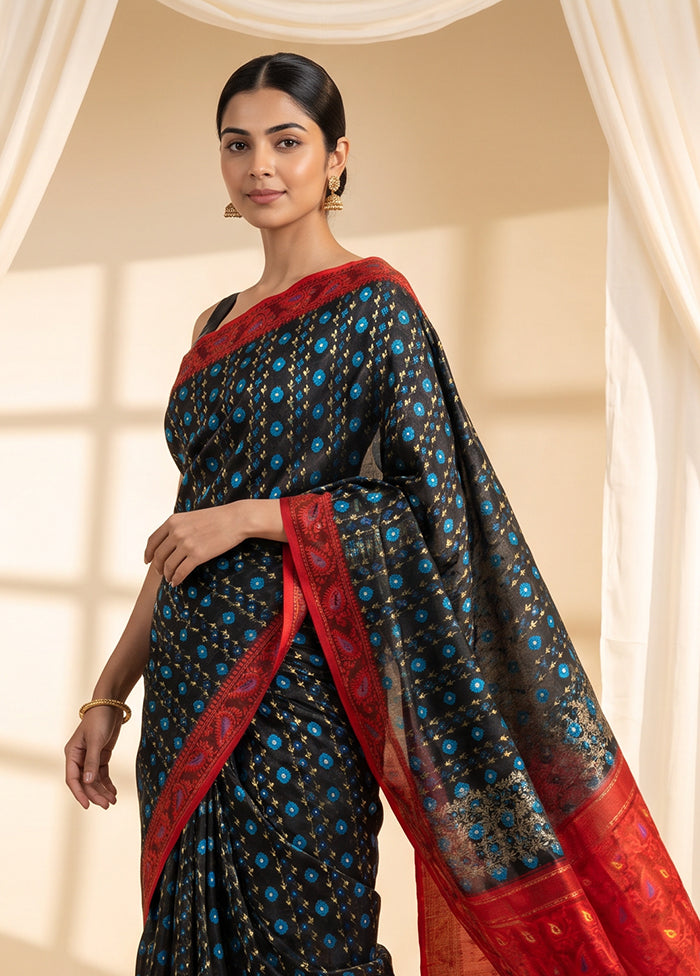 Maroon Jamdani Cotton Saree Without Blouse Piece