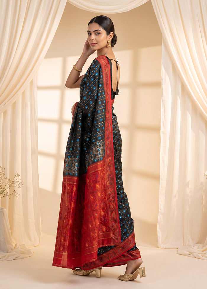 Maroon Jamdani Cotton Saree Without Blouse Piece
