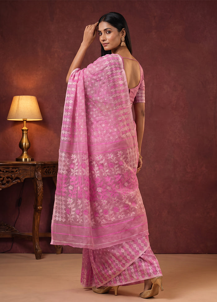 Multicolor Jamdani Cotton Saree Without Blouse Piece
