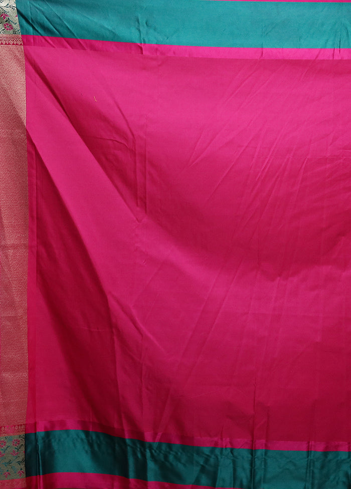 Red Katan Silk Saree With Blouse Piece