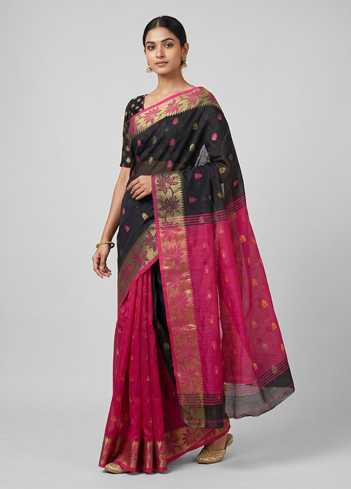 Multicolor Matka Silk Saree With Blouse Piece