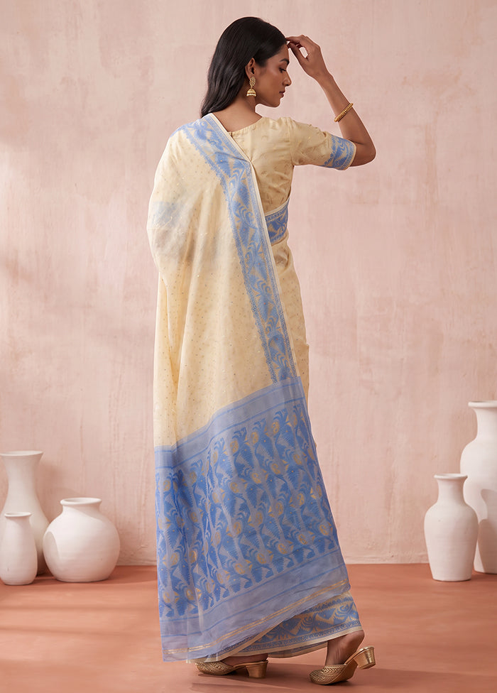 Multicolor Jamdani Cotton Saree Without Blouse Piece