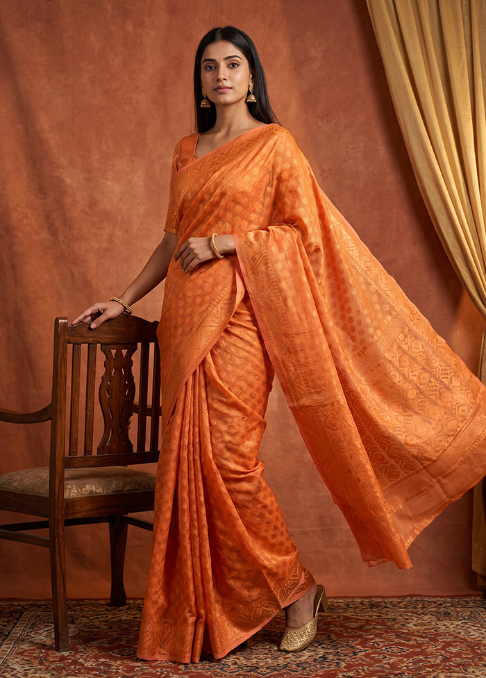 Multicolor Jamdani Cotton Saree Without Blouse Piece