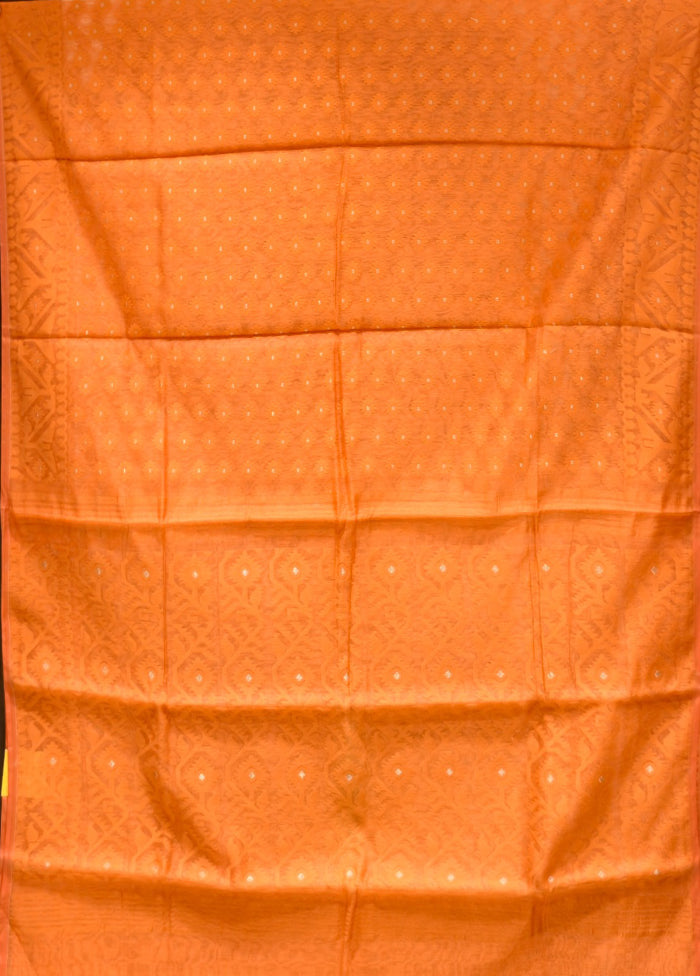Multicolor Jamdani Cotton Saree Without Blouse Piece