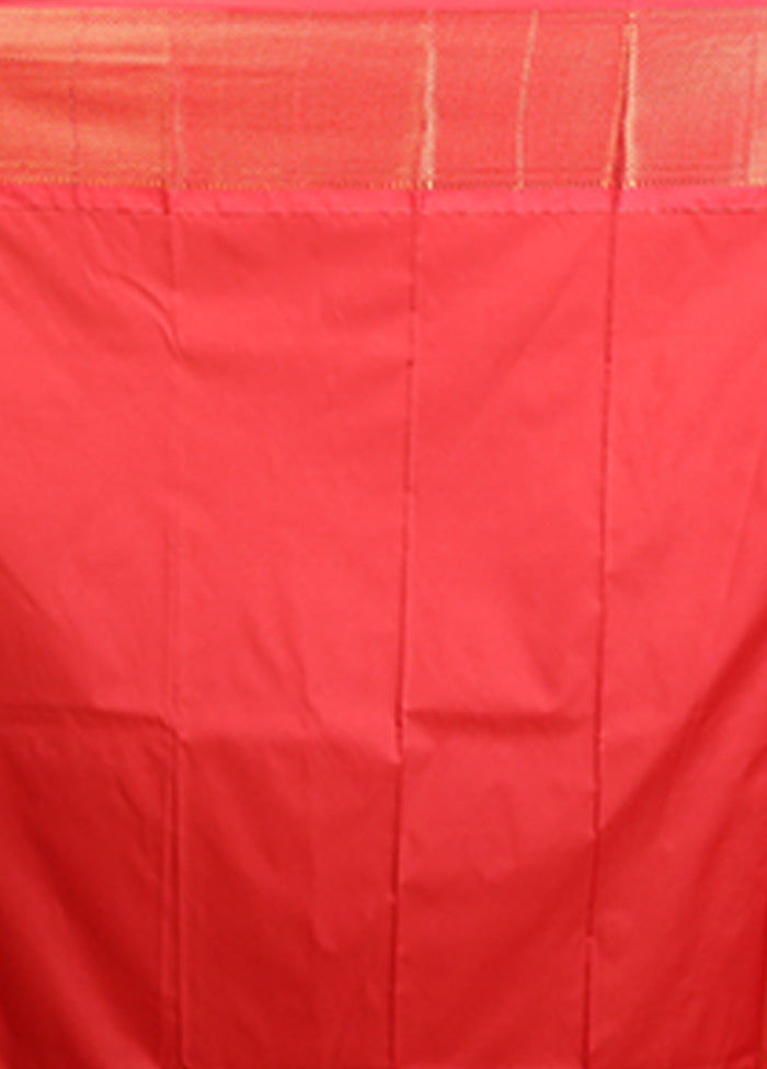 Cream Kanjivaram Silk Saree With Blouse Piece