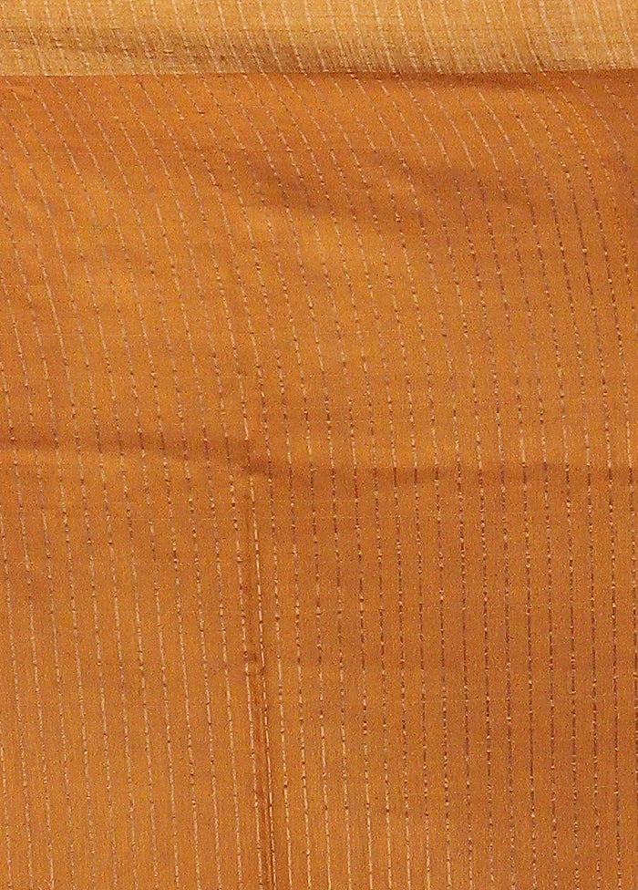 Black Handloom Tussar Pure Silk Saree With Blouse Piece