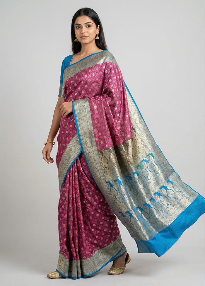 Green Tanchoi Silk Saree With Blouse Piece