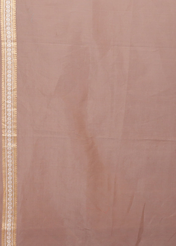 Multicolor Kora Silk Saree With Blouse Piece