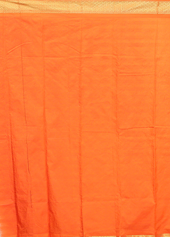 Cream Kanjivaram Silk Saree With Blouse Piece
