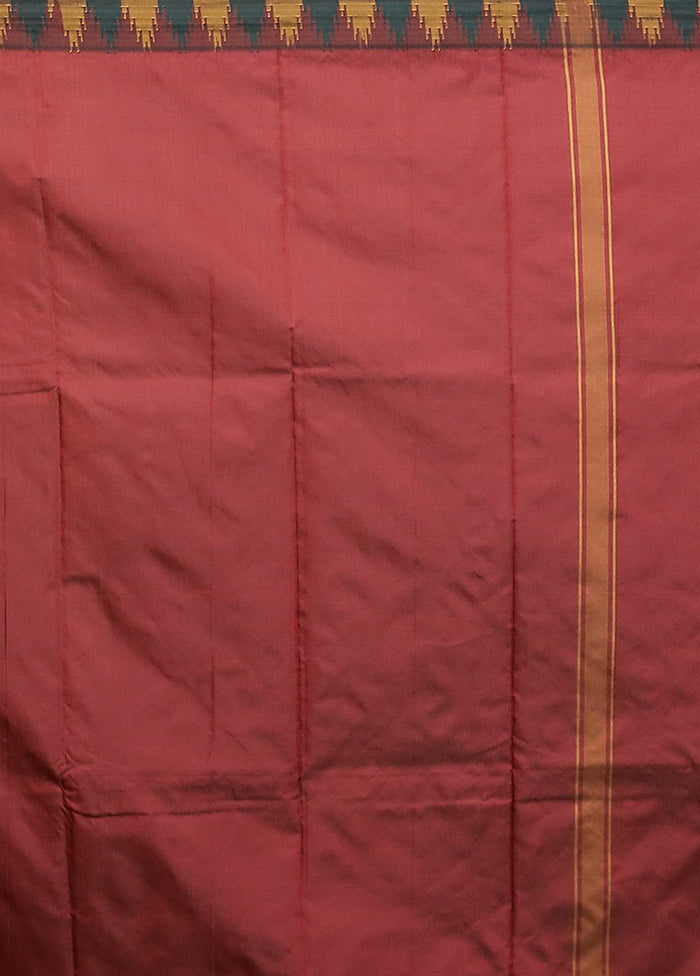 Grey Kanjivaram Silk Saree With Blouse Piece