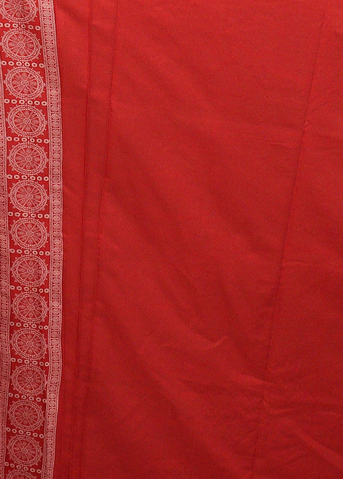 Black Bomkai Silk Saree Without Blouse Piece
