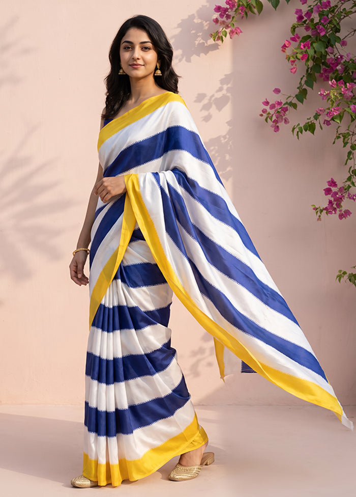 Multicolor Printed Silk Saree Without Blouse Piece