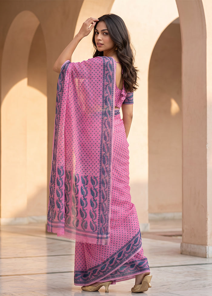 Green Jamdani Cotton Saree Without Blouse Piece