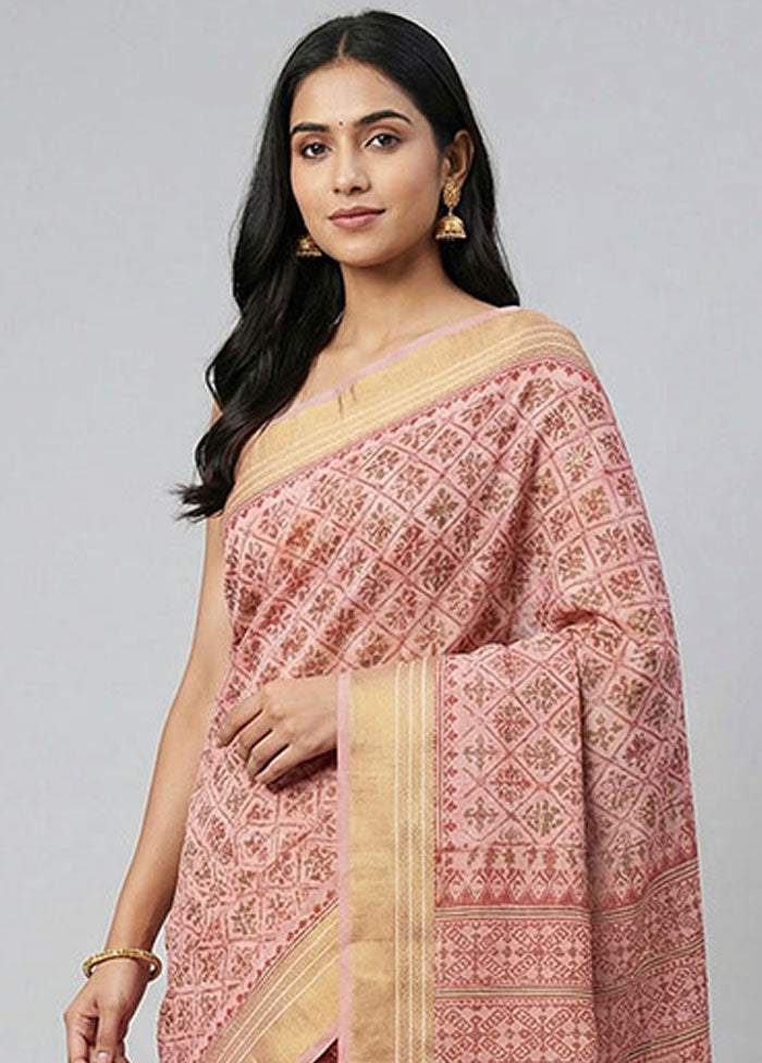 Multicolor Cotton Saree With Blouse Piece