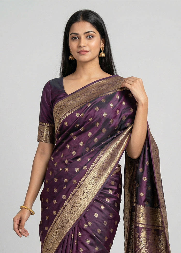 Green Banarasi Silk Saree With Blouse Piece