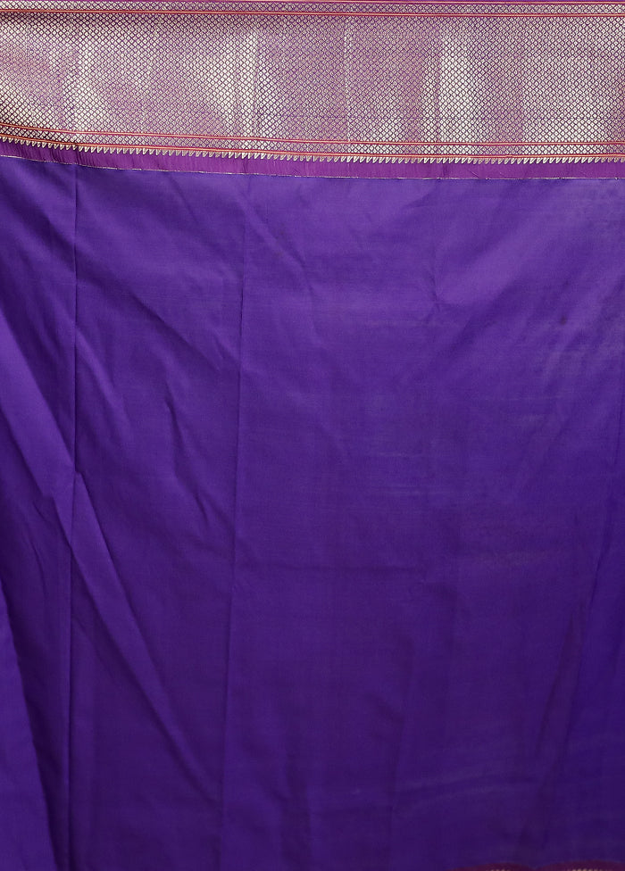 Orange Kanjivaram Silk Saree With Blouse Piece