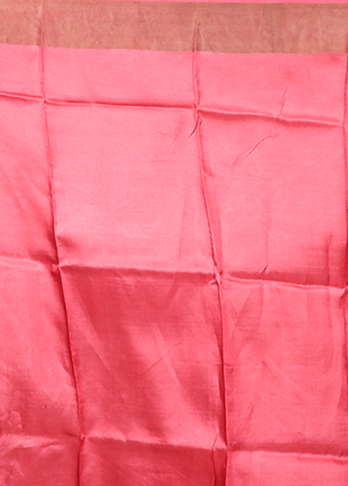 Cream Tussar Silk Saree With Blouse Piece