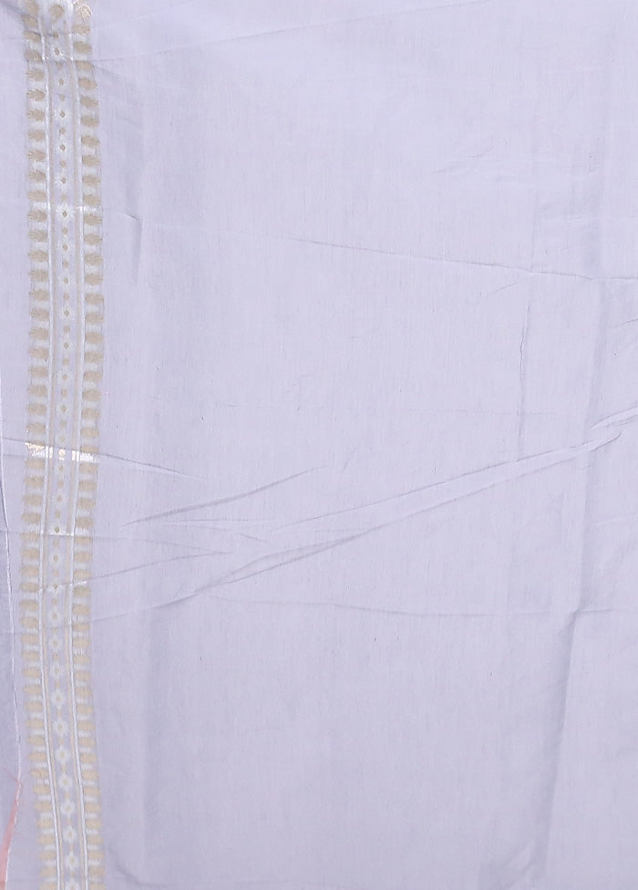 Grey Kora Silk Saree With Blouse Piece