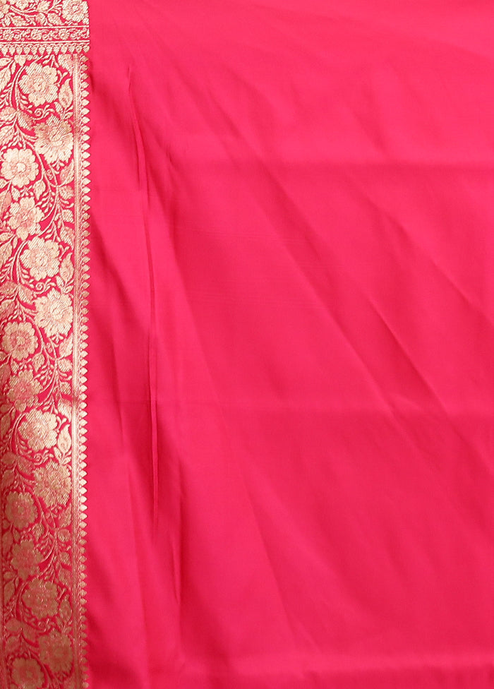 Blue Banarasi Silk Saree With Blouse Piece