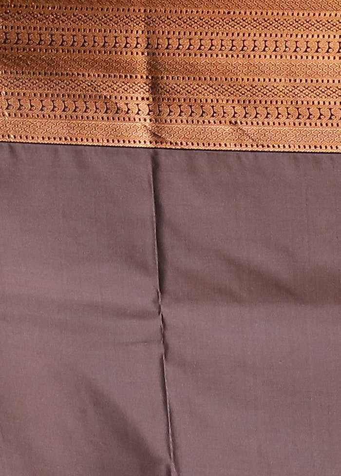 Maroon Dupion Silk Saree With Blouse Piece