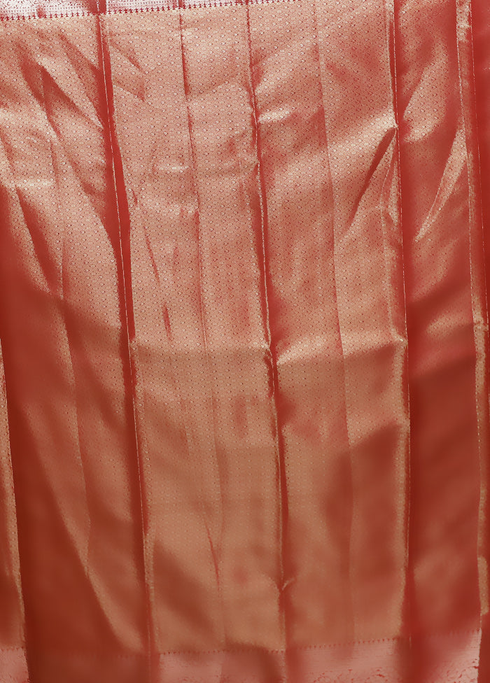 Purple Kanjivaram Silk Saree With Blouse Piece