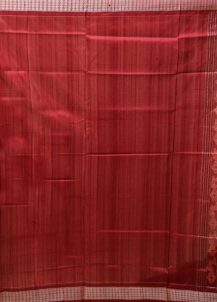 Green Handloom Bomkai Pure Silk Saree With Blouse Piece