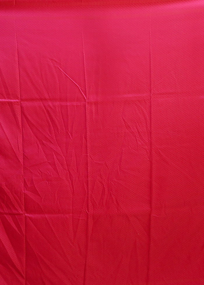 Pink Katan Silk Saree With Blouse Piece