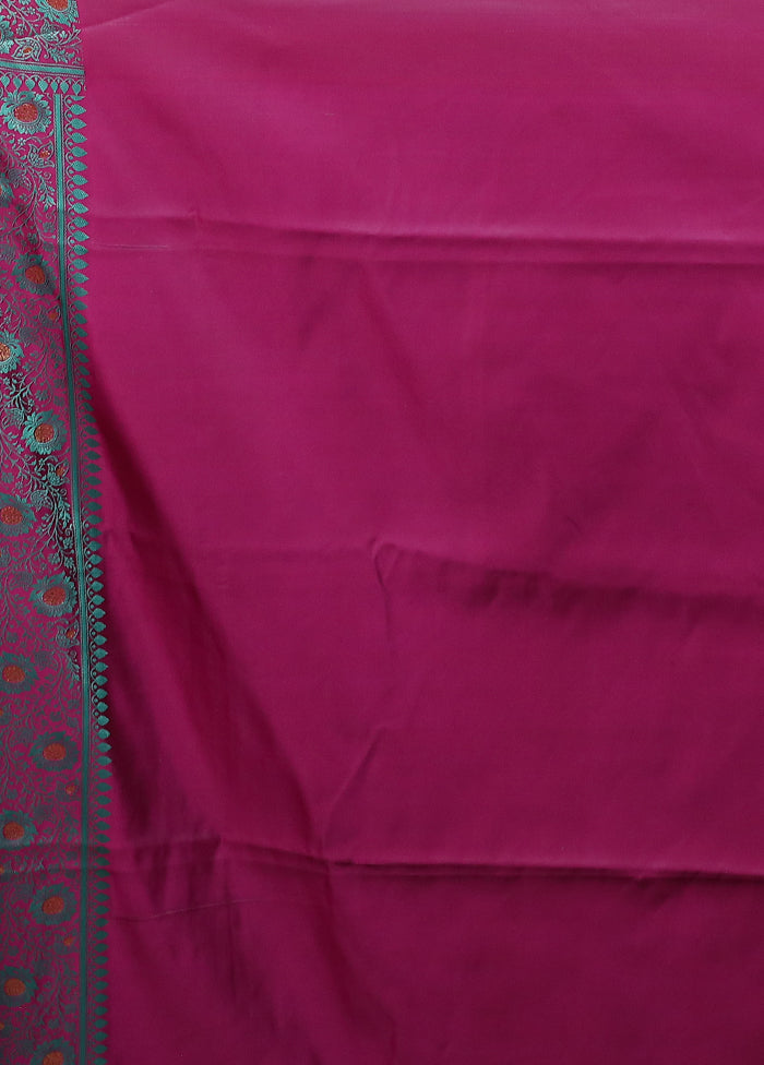 Green Tanchoi Silk Saree With Blouse Piece